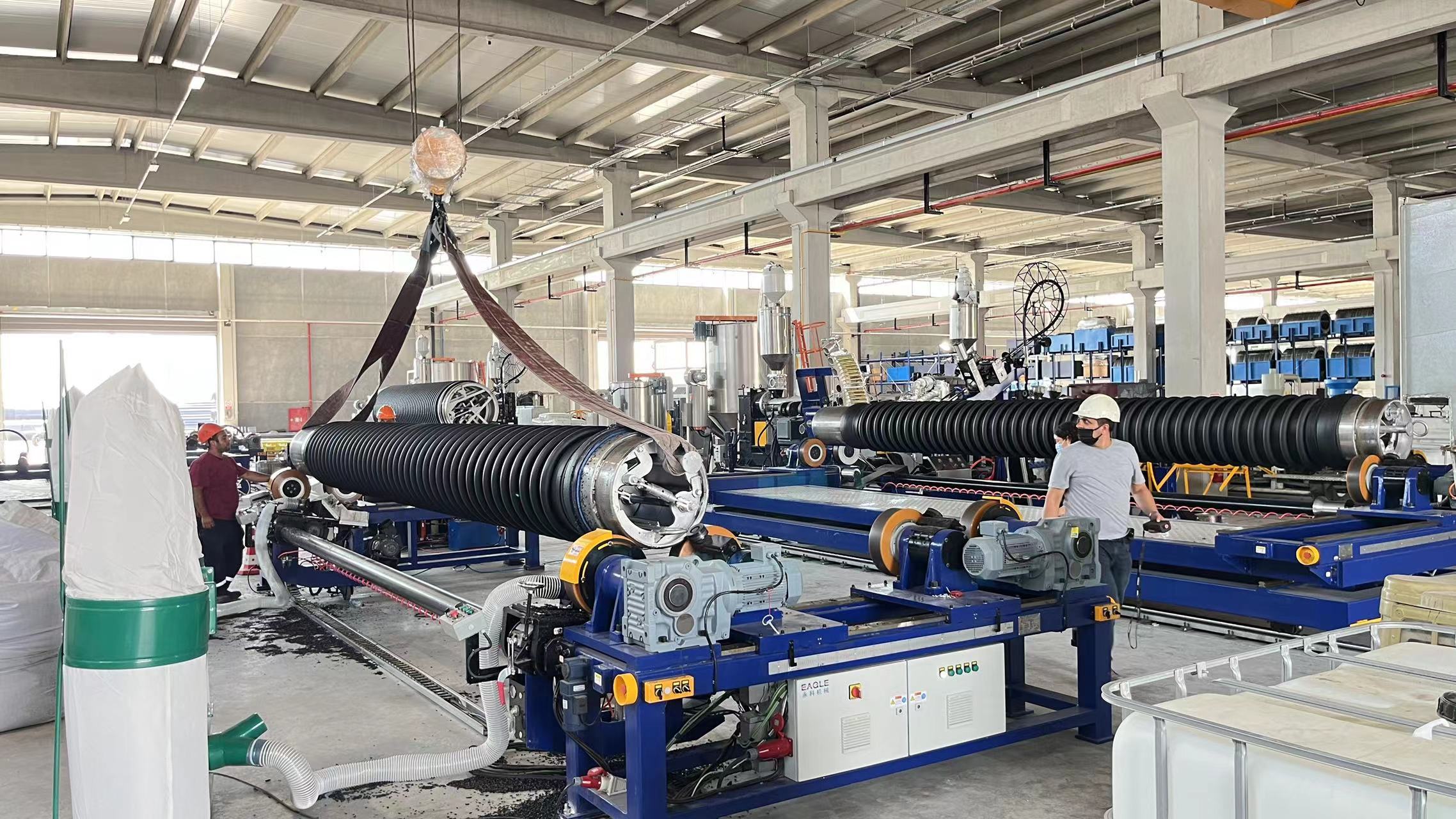 HDPE/PP Profile Pipe Machine